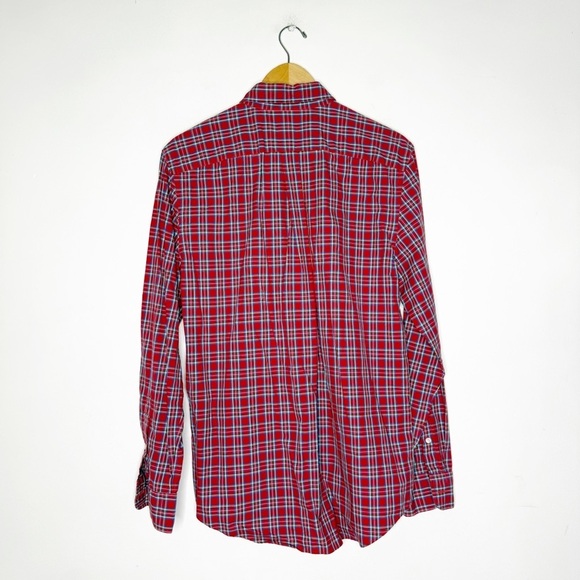 Vineyard Vines Classic Fit Tucker Cotton Men's Red Plaid Shirt Size Small - Picture 2 of 6